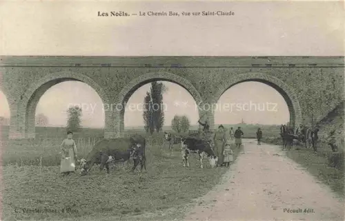 AK / Ansichtskarte Les Noels Vineuil BLOIS 41 Loir-et-Cher Le Chemin Bas vue sur Saint-Claude Pont