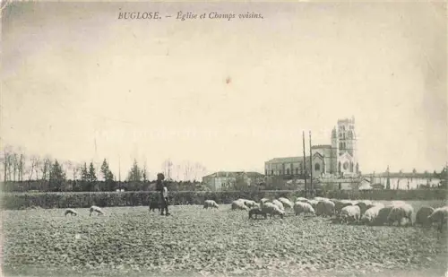AK / Ansichtskarte Buglose Saint-Vincent-de-Paul DAX 40 Landes Eglise et Champs voisins