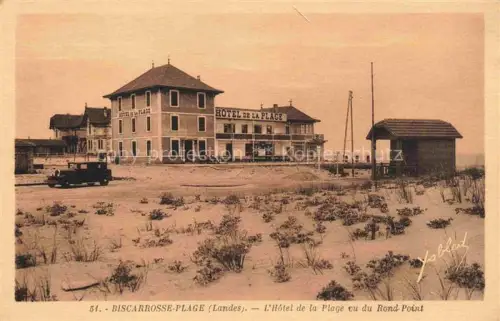 AK / Ansichtskarte Biscarrosse  40 Landes Hôtel de la Plage vu du rond point