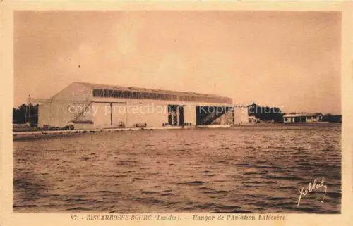 AK / Ansichtskarte Bourg Biscarrosse 40 Landes Hangar de l'Aviation Latécoère
