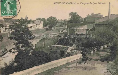 AK / Ansichtskarte MONT-DE-MARSAN 40 Landes Vue prise du Quai Méchain