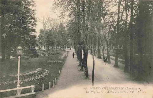 AK / Ansichtskarte MONT-DE-MARSAN 40 Landes La Pépiniere Allée centrale