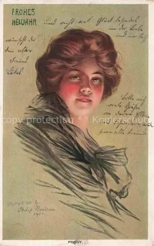 AK / Ansichtskarte BOILSAU Philip Kuenstlerlitho Peggy Frohes Neujahr 