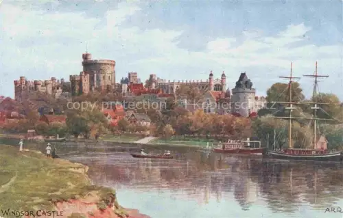 AK / Ansichtskarte ARQ QUINTON Alfred Robert (1853-1934) Kuenstlerkarte Nr. 1189 Windsor Castle  Boote Segelschiff 
