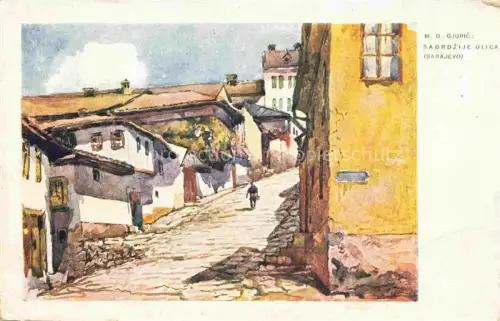AK / Ansichtskarte JURIC G. Kuenstlerkarte Sardajevo Zagreb 
