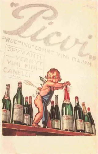 AK / Ansichtskarte Champagner Sekt Sparkling Petillant Espumoso Wein-- Engel Kind Ditta Bergamo Milano 