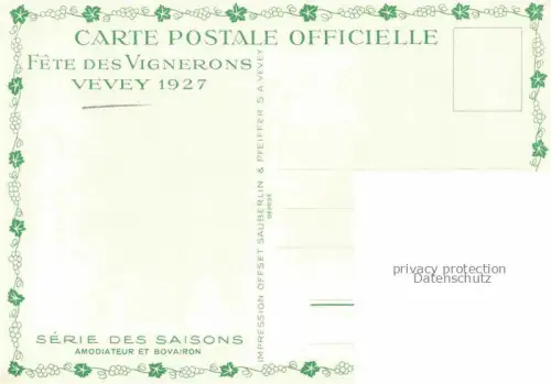 AK / Ansichtskarte VEVEY VD Fete des Vignerons