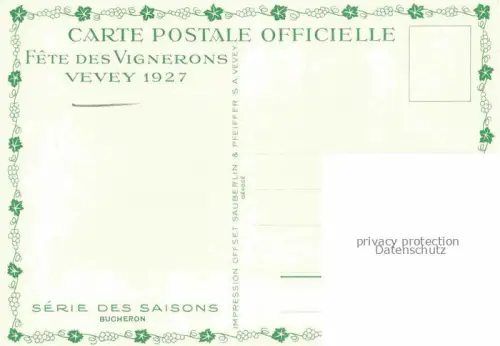 AK / Ansichtskarte VEVEY VD Fete des Vignerons