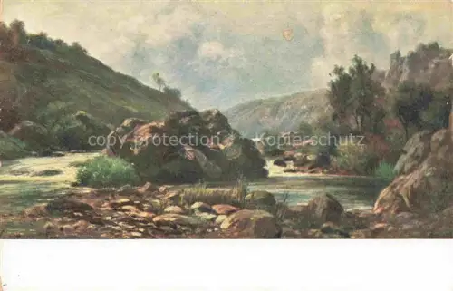 AK / Ansichtskarte KIRNIG Alois Kuenstlerkarte Der Lochstein bei Raaden 
