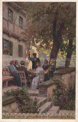 AK / Ansichtskarte HEY Paul (1867-1952) Kuenstlerkarte Nr. Wohlauf noch getrunken 