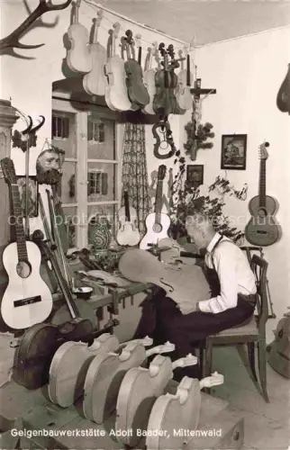 AK / Ansichtskarte Geigen Bauwerkstadt Adolf Baader Mittelwald 