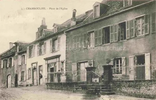 AK / Ansichtskarte Chamboulive TULLE 19 Correze Place de l'Eglise
