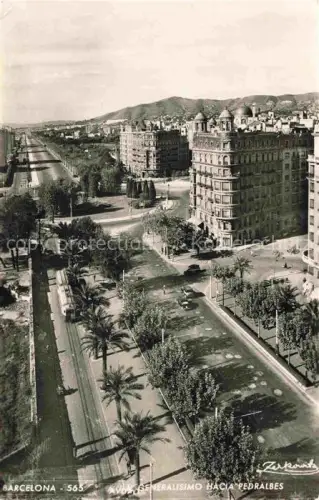 AK / Ansichtskarte BARCELONA Cataluna ES Avenida Generalisimo hacia Pedralbes