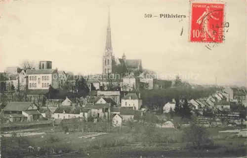 AK / Ansichtskarte Pithiviers-en-Gatinais 45 Loiret Vue d'ensemble et l'église