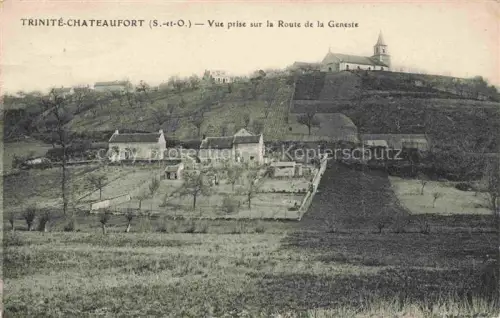 AK / Ansichtskarte Trinite Chateaufort Versailles 78 Yvelines Vue prise sur la Route de la Geneste