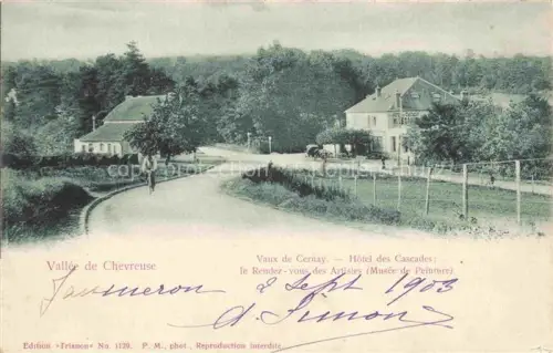 AK / Ansichtskarte Vaux de Cernay Les Rambouillet 78 Yvelines Hôtel des Cascades le Rendez-vous des Artistes Musée de Peinture
