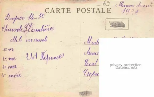 AK / Ansichtskarte Crepieux-la-Pape Rillieux-la-Pape 69 Rhone Croisement de la Route de Genève et de Strasbourg