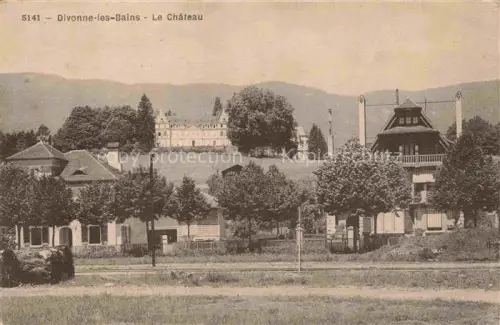 AK / Ansichtskarte Divonne-les-Bains GEX 01 Ain Vue générale et le château