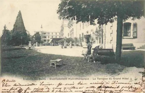 AK / Ansichtskarte Divonne-les-Bains GEX 01 Ain Etablissement Hydrothérapique Terrasse du Grand Hôtel