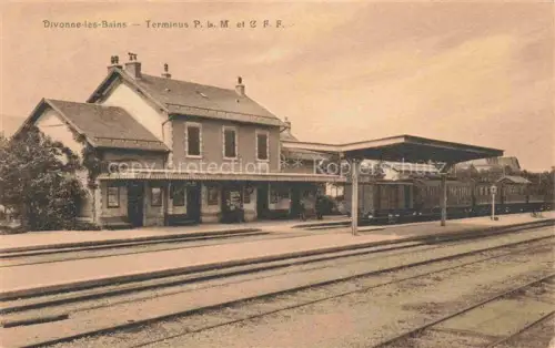 AK / Ansichtskarte Divonne-les-Bains GEX 01 Ain Terminus P.L.M. et C.F.F.