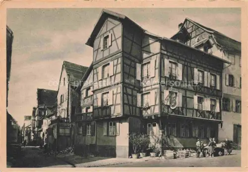 AK / Ansichtskarte Riquewihr Ribeauville 68 Haut Rhin Hôtel Restaurant Fr. Ferch