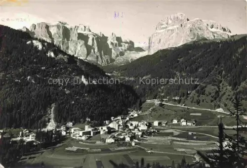 AK / Ansichtskarte Canazei Fassatal Pozza di Fassa Trentino IT Panorama verso il gruppo Sella