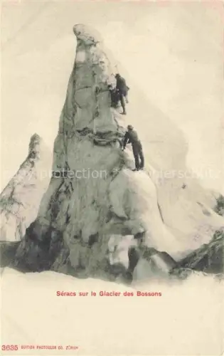 AK / Ansichtskarte Gletscher Glacier Glaciar Ghiacciaio-- Seracs sur le des Bossons