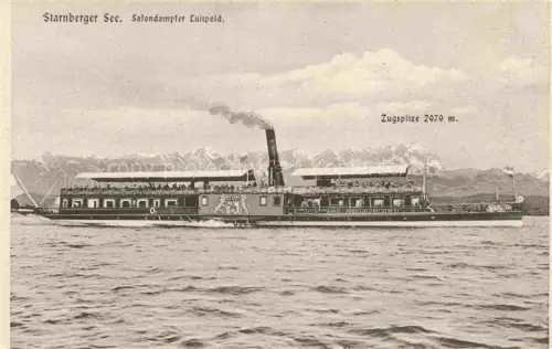 AK / Ansichtskarte Dampfer Seitenrad Starnberger See Salondampfer Luitpold