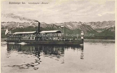 AK / Ansichtskarte Dampfer Binnenschifffahrt Salondampfer Bavaria Starnberger See
