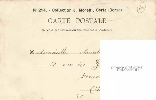 AK / Ansichtskarte CORSE  Corte Ile de Korsika Scènes et Types Jeune Femme Corse