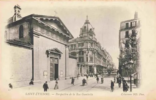 AK / Ansichtskarte SAINT-ETIENNE  ST-ETIENNE 42 Loire Perspective de la Rue Gambetta