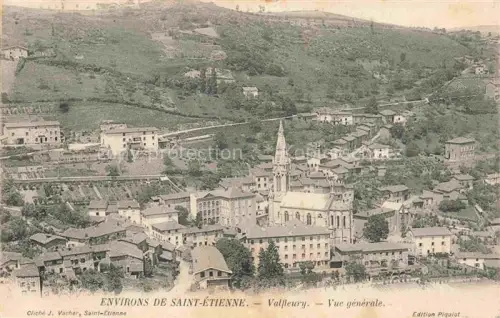 AK / Ansichtskarte Valfleury Saint-Etienne 42 Loire Vue générale Eglise