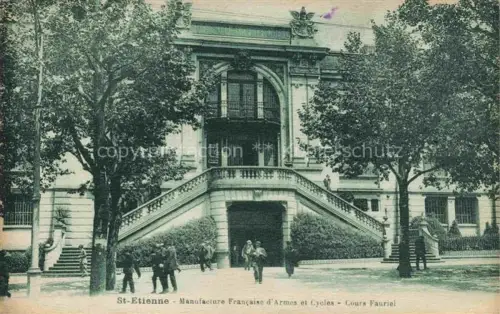 AK / Ansichtskarte SAINT-ETIENNE  ST-ETIENNE 42 Loire Manufacaise Armes Cyeles Cours Fauriel