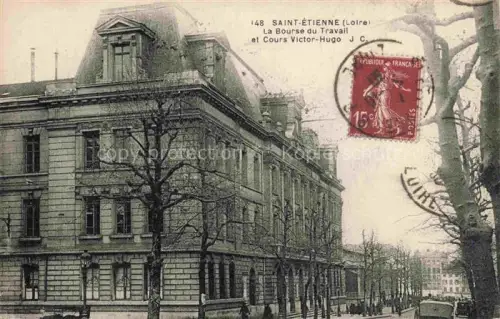 AK / Ansichtskarte SAINT-ETIENNE  ST-ETIENNE 42 Loire Bourse Travall Cours Victor Hugo 