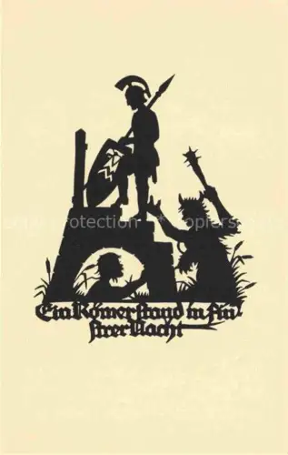 AK / Ansichtskarte SCHWINDT A. M. Kuenstlerkarte Schattenbild Ein Raemer stand in finstrer Nacht 