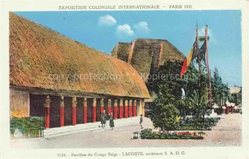 AK / Ansichtskarte Exposition Coloniale Paris 1931 Pavillon Congo Belge Lacoste