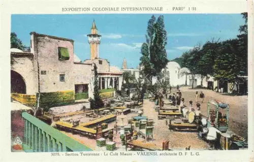 AK / Ansichtskarte Exposition Coloniale Paris 1931 Le Cafe Maure Valensi 