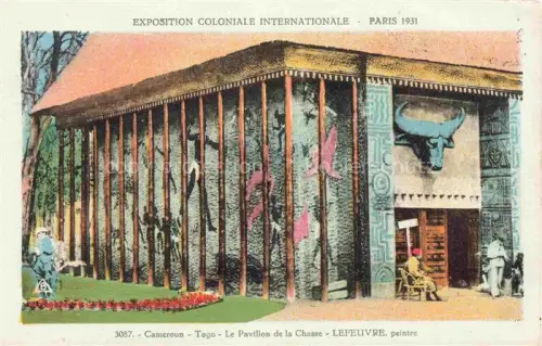 AK / Ansichtskarte Exposition Coloniale Paris 1931 Cameroun Tego Pavillon Chasse
