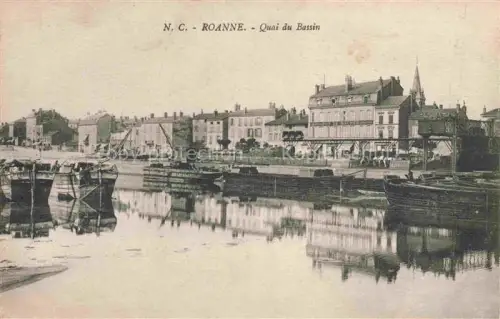 AK / Ansichtskarte ROANNE 42 Loire Quai du Bassin