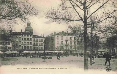 AK / Ansichtskarte SAINT-ETIENNE  ST-ETIENNE 42 Loire Place Chavanelle Marché