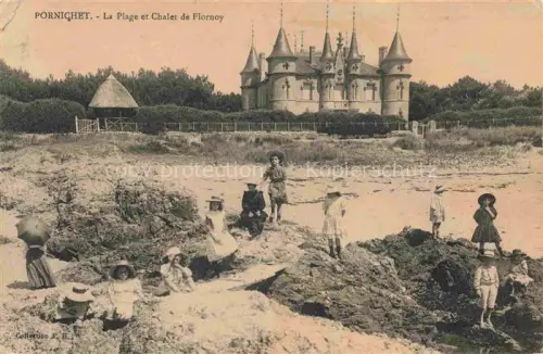 AK / Ansichtskarte PORNICHET Saint-Nazaire 44 Loire-Atlantique La plage et Chalet de Flornoy