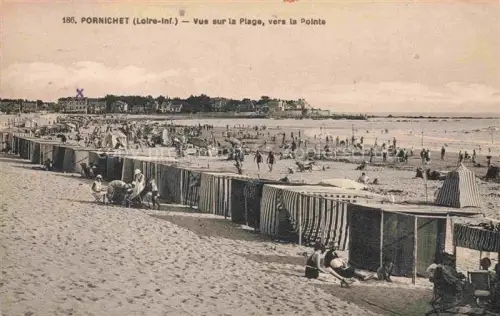 AK / Ansichtskarte PORNICHET Saint-Nazaire 44 Loire-Atlantique Vue sur la plage vers la Pointe