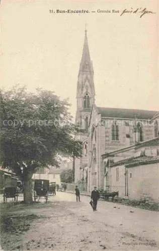 AK / Ansichtskarte Bon-Encontre AGEN 47 Lot-et-Garonne Grande Rue Eglise