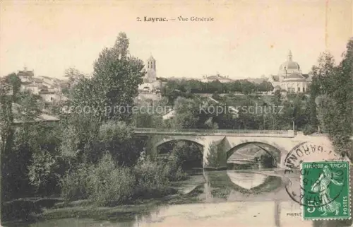 AK / Ansichtskarte Layrac AGEN 47 Lot-et-Garonne Vue générale Pont