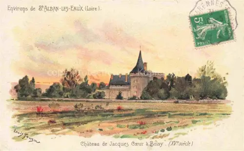 AK / Ansichtskarte Boisy Renaison ROANNE 42 Loire Château de Jacques Coeur Peinture Kuenstlerkarte