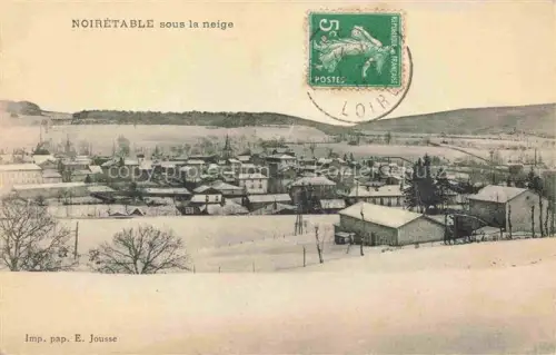 AK / Ansichtskarte Noiretable Montbrison 42 Loire Vue panoramique sous la neige
