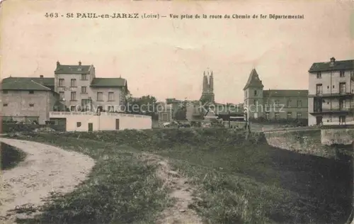 AK / Ansichtskarte St-Paul-en-Jarez St-Paul-en-Jarrez Saint-Etienne 42 Loire Vue prise de la route du chemin de fer départemental