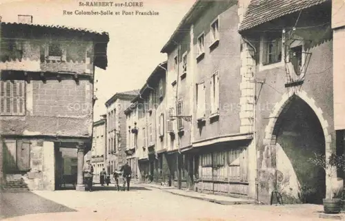 AK / Ansichtskarte St Rambert-sur-Loire Montbrison 42 Loire Rue Colombet-Solle et Pont Franchise