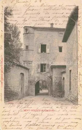 AK / Ansichtskarte Saint-Bonnet-le-Chateau Château