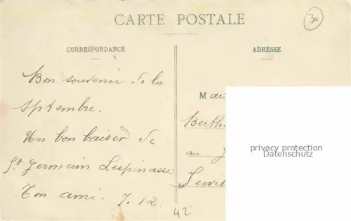 AK / Ansichtskarte St-Germain-Lespinasse Villa des Sables